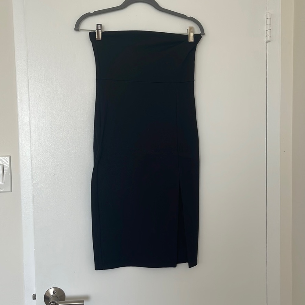 Black Strapless Dress